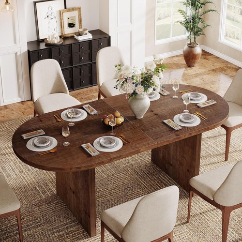 Inch solid wood - oval, dining