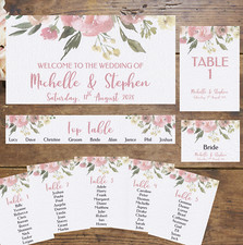 DIY Wedding Table Plan Cards -