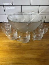 Arcoroc France Fleur Punch Set
