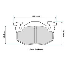 Ferodo DS3000 Rear Brake Pads