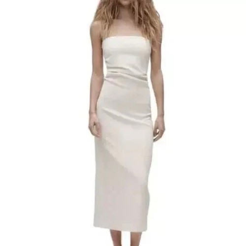 Zara oyster white strapless - zara,