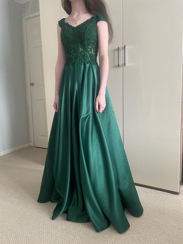 Emerald green prom dress - emerald,