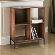 4 Cube Wooden Bookcase Shelving Display Shelves Storage Unit Wood Shelf