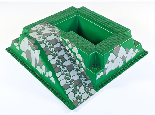 Lego raised baseplate x - 3d,