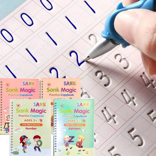 4pcs magic practice copybook - magic,