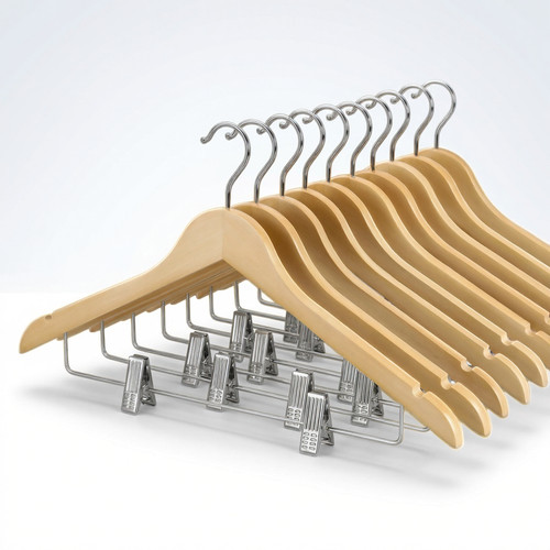 Wooden hangers pack - 10,