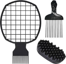 3 Piece Hair Sponge Set, Sponge Magic Wave, Hair Curls Oval Shape Afro Sponge f