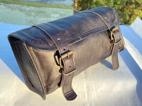 Motorcycle bag leather - leather, tool