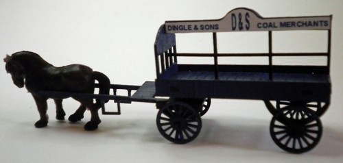 Coal wagon horse - wagon,,