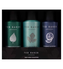Ted Baker Body Spray Trio Mens Christmas Gift Set New 3 Piece 2024