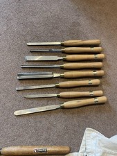 8x Ashley Iles Turning Chisels