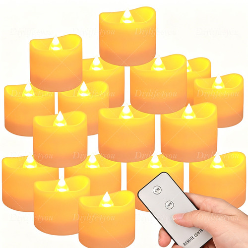 12pcs flickering led tea - flickering,