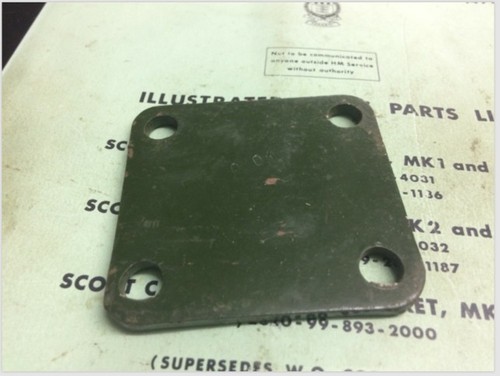 Daimler ferret plate - ferret, plate,