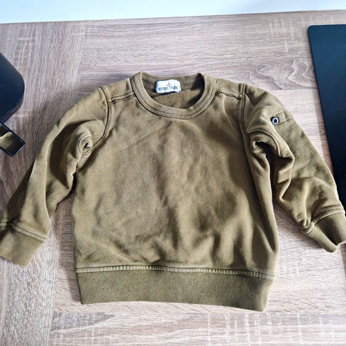 Stone island junior green - junior, crew