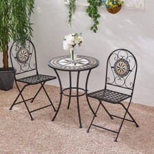 Mosaic Bistro Set Table And