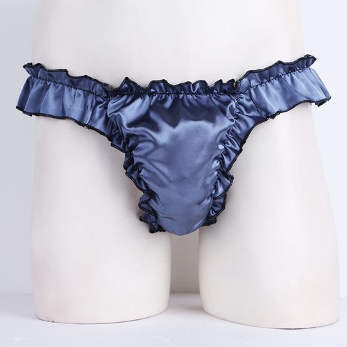 Men lingerie shiny ruffled - men,