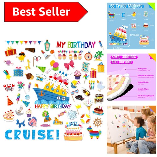 68pcs waterproof birthday - 68pcs,