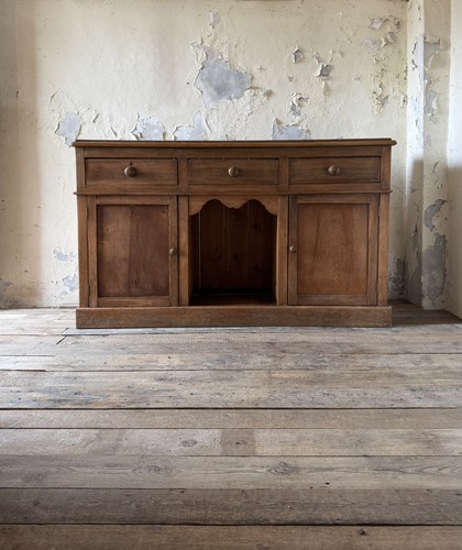 Antique solid pine sideboard - antique,