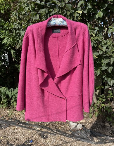 Oska pink boiled wool - wool, jacket