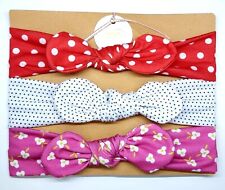 3pcs Red Dop Headband  Bowknot