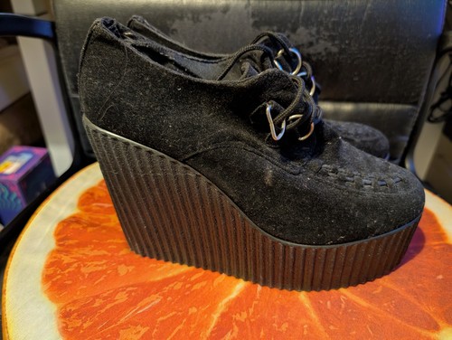 High heeled creepers shoes - heeled,