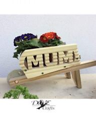 WHEELBARROW Planter        Wooden  Personalised   Garden Gift    FREE P&P