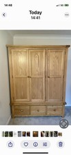 Solid Natural Oak Triple