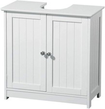 Under Sink Cabinet Bathroom Basin Unit Cupboard Storage Furniture White