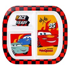 Cars 3 Section Childrens Kids Toddlers Divided Lunch Dinner Plate
