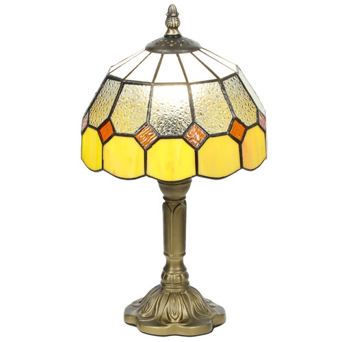 Tiffany style table - table, lamp