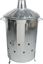 Highliving 90L Incinerator Extra Large 90L Galvanized Recycle Garden RubbishFire