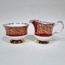 Elizabethan Bone China “ Soverign “ Cream Jug & Sugar Bowl
