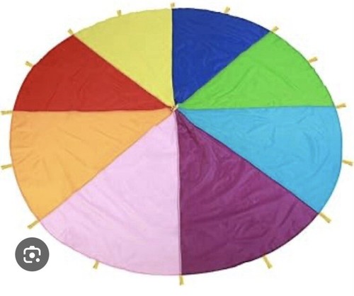 Kids play parachute - play,