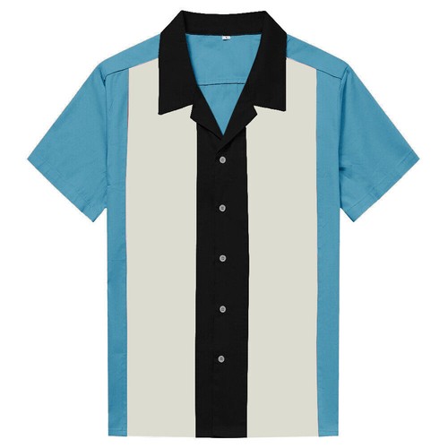Men vintage bowling shirt - bowling,