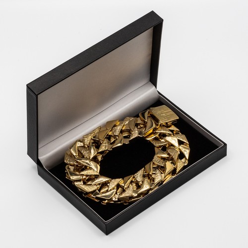 Men 9ct gold cuban - gold,