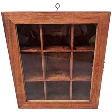 Curio Box Cabinet Wood Style