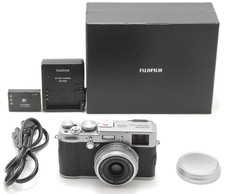 【 MINT w/Box 】 FUJI FUJIFILM X100 12.3MP Digital Camera Silver from JAPAN...