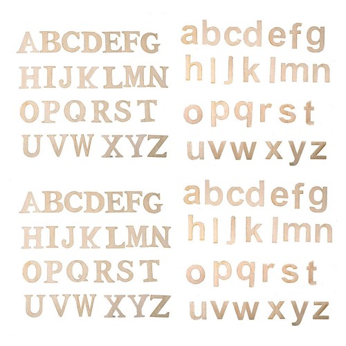 104pcs wooden alphabet letters - wooden,