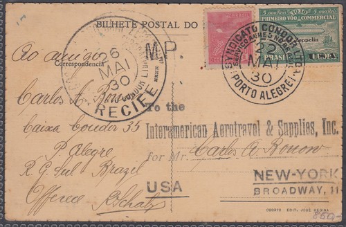 Postal history zeppelin mail - postal,