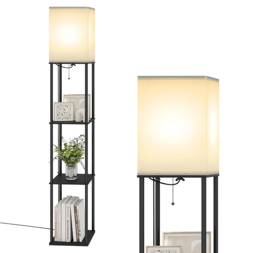 Wooden floor lamp tier - tier, open