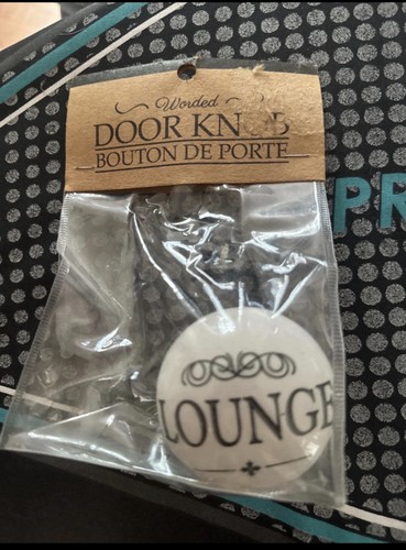 Lounge porcelain door knob - lounge,