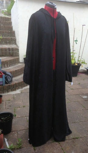 Oversized black crushed velvet - black,
