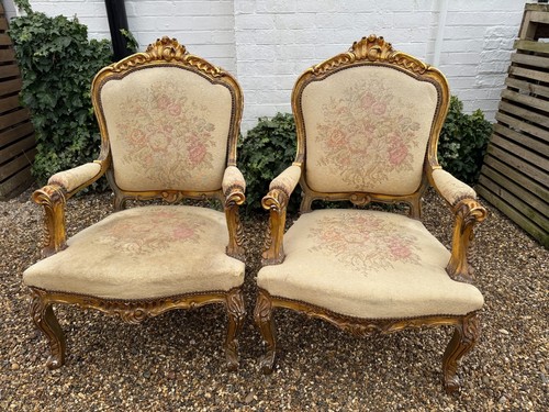 Pair antique louis style - pair, of