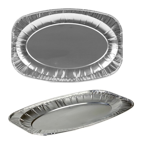 Oval aluminium serving food - oval,