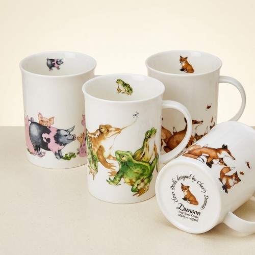 Dunoon mugs set 3 fine - mugs,