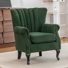 Chenille Accent Chair Wingback