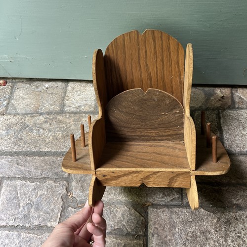 Vintage wooden rocking chair - wooden,