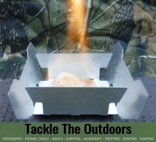 Solid Fuel Emergency Flat Foldable Heater Army Survival Camping Stove Cooker New