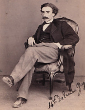 Victorian CDV Photo Named Man Pince-nez Glasses Meylan Geneva Switzerland