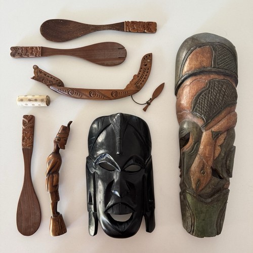 Vintage carved wooden - carved,